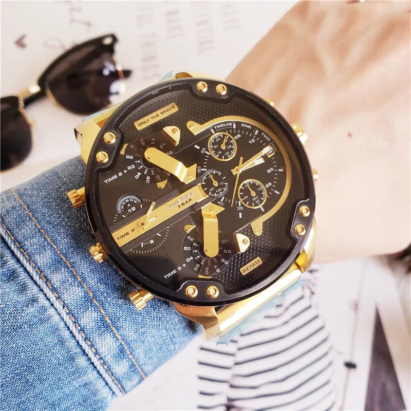 Diesel Gold Black Chronograph - Hình 3