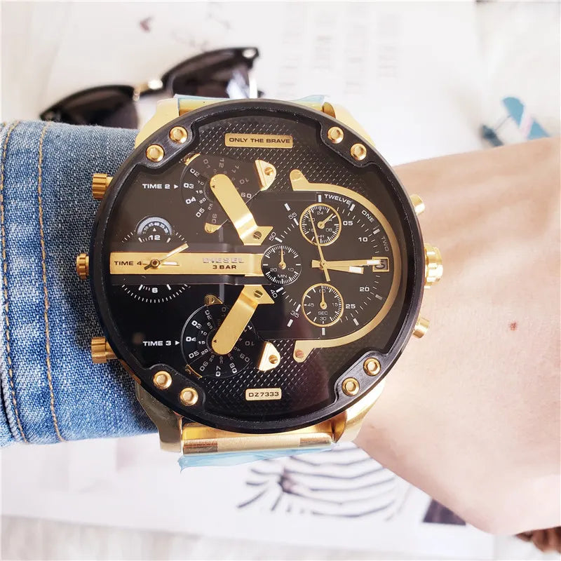 Diesel Gold Black Chronograph - Hình 2