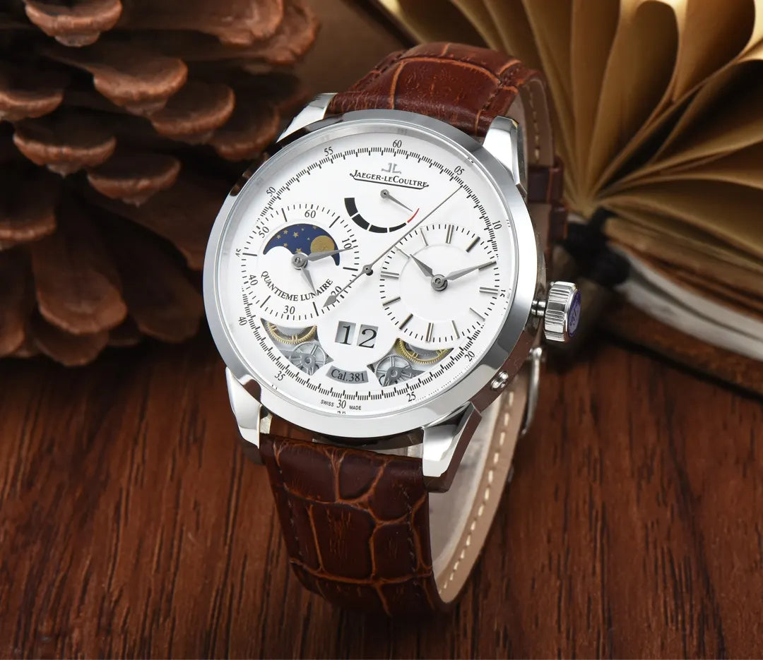 JLC Quantime Lunaire White Dial