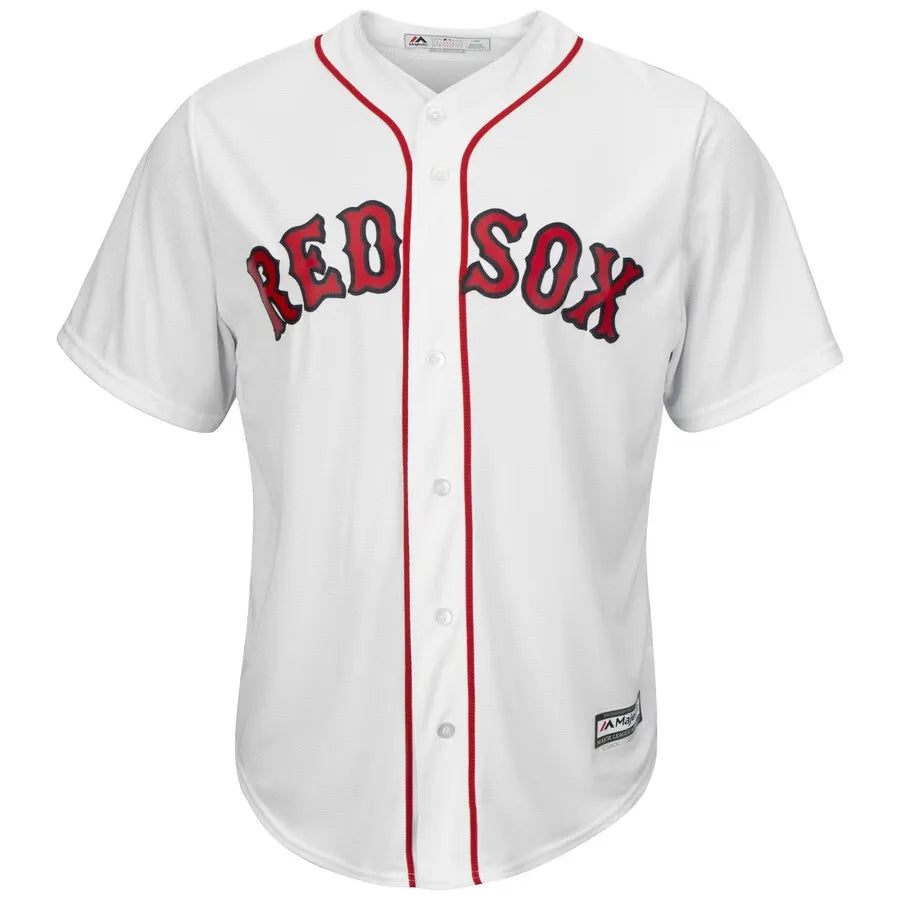 Pedroia Red Sox White Jersey - Hình 2