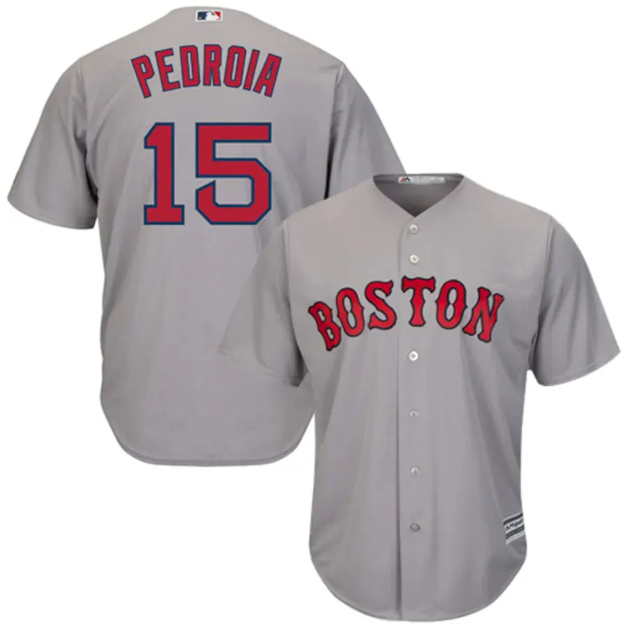 Pedrioa Red Sox Grey Jersey