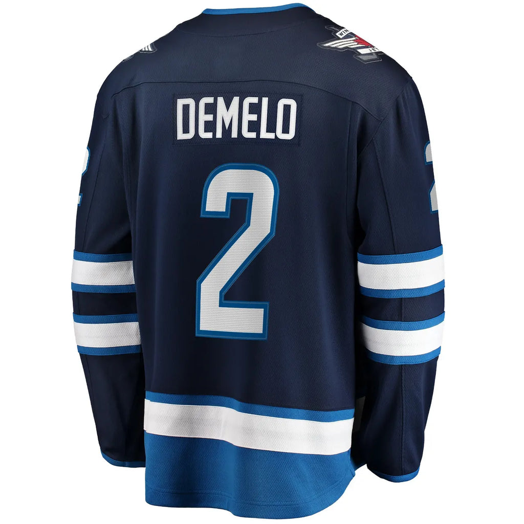 DeMelo Jets Navy Jersey - Hình 4