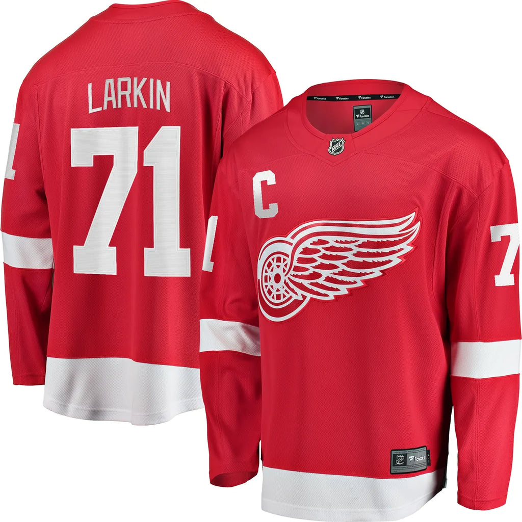 authentic Fanatics Larkin Red Wings Jersey