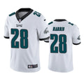 Harris #28 Eagles White Jersey