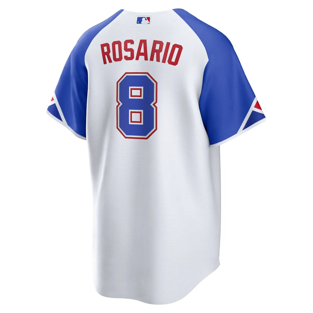 Rosario Braves White Throwback Jersey - Hình 4