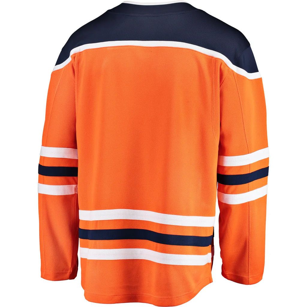 authentic Fanatics Oilers Orange Jersey - Hình 3