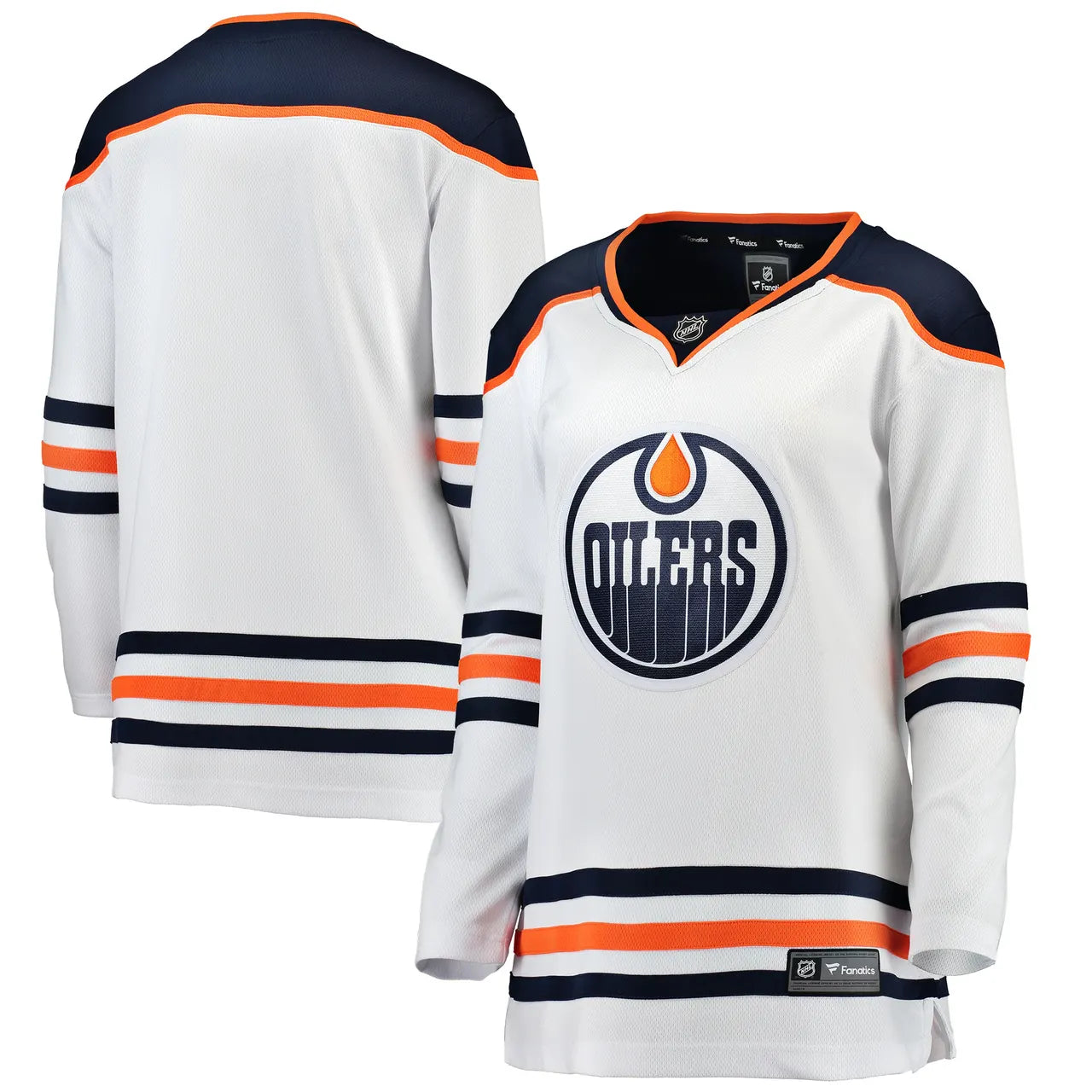 Fanatics Oilers White Jersey - Hình 2