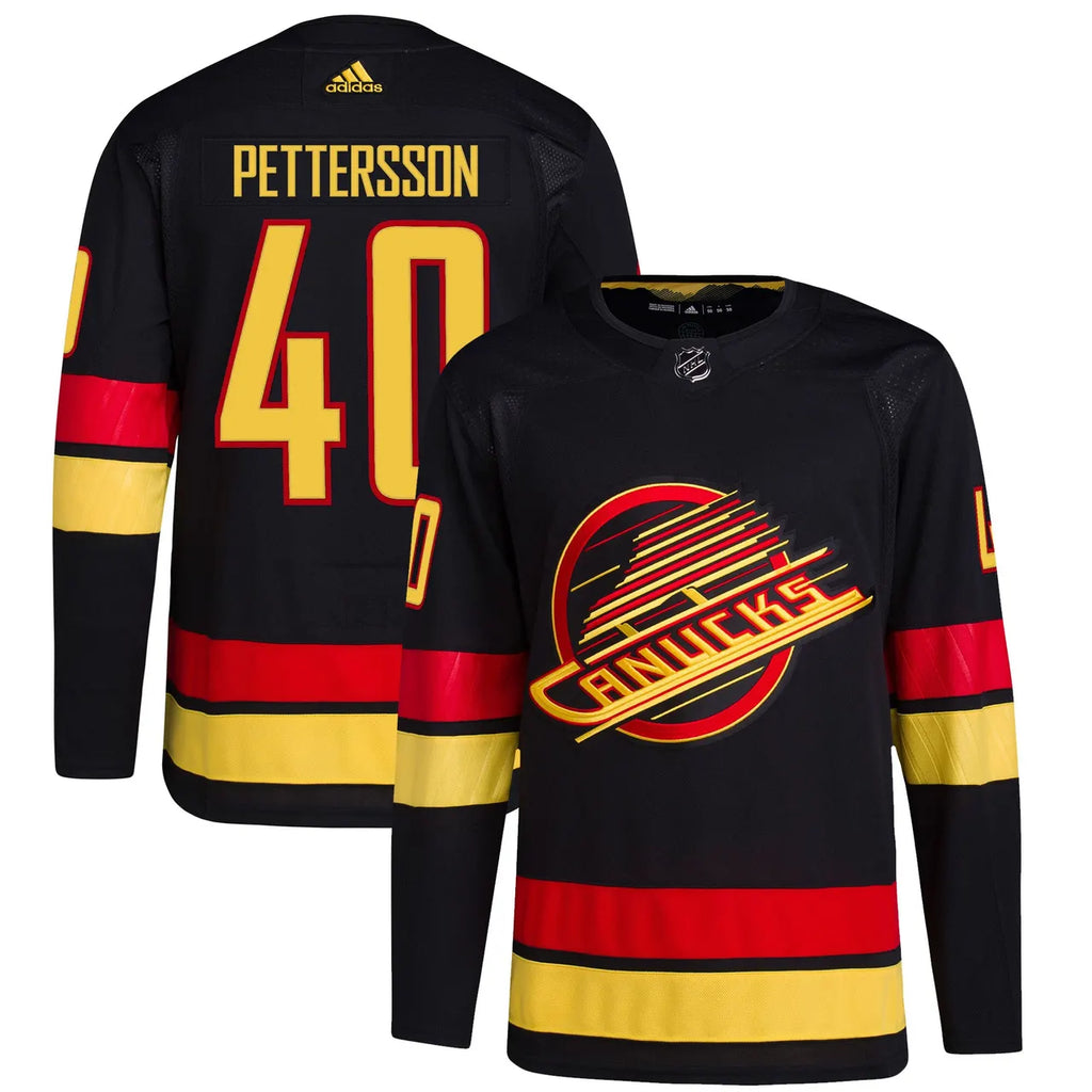 black Adidas Pettersson Canucks Jersey - Hình 2