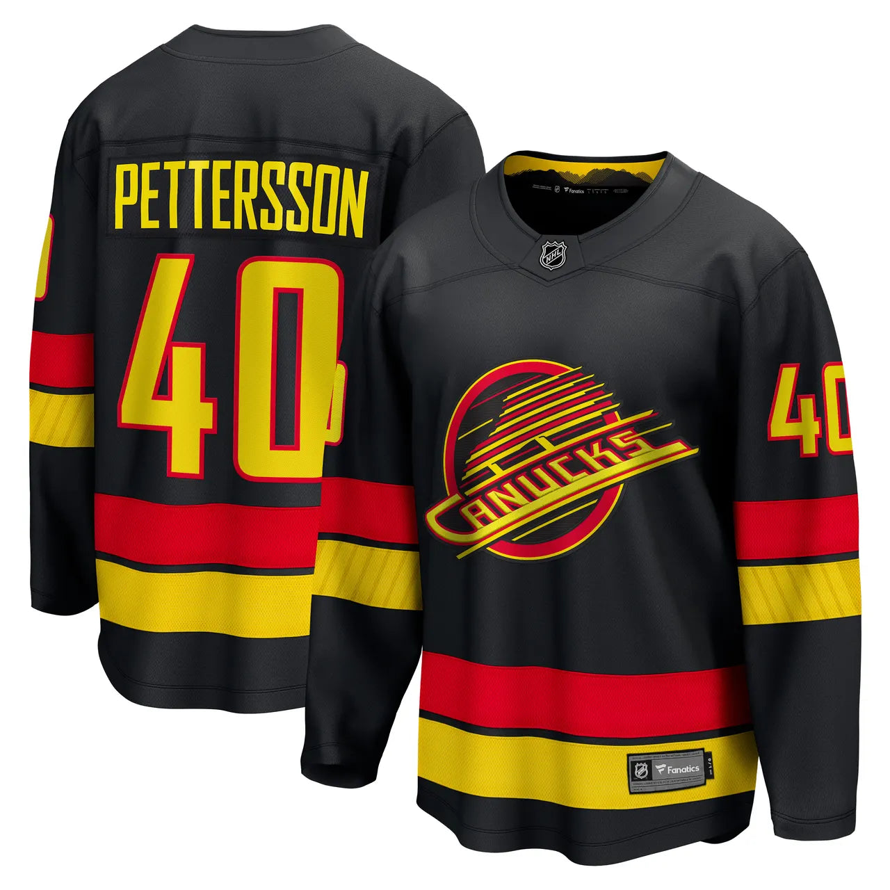 Pettersson Canucks Black Jersey fanatics