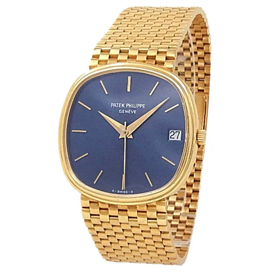 Patek Philippe Gold Blue Dial – Vintage Style Watch