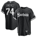 nike southside Jimenez White Sox Pinstripe Jersey