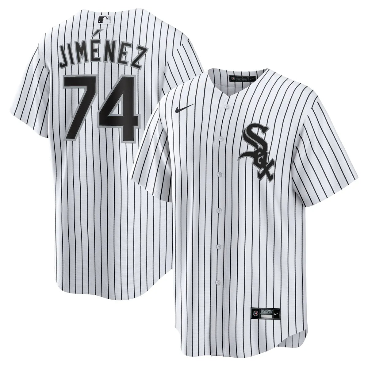 Jiménez Black White Sox Jersey - Hình 5