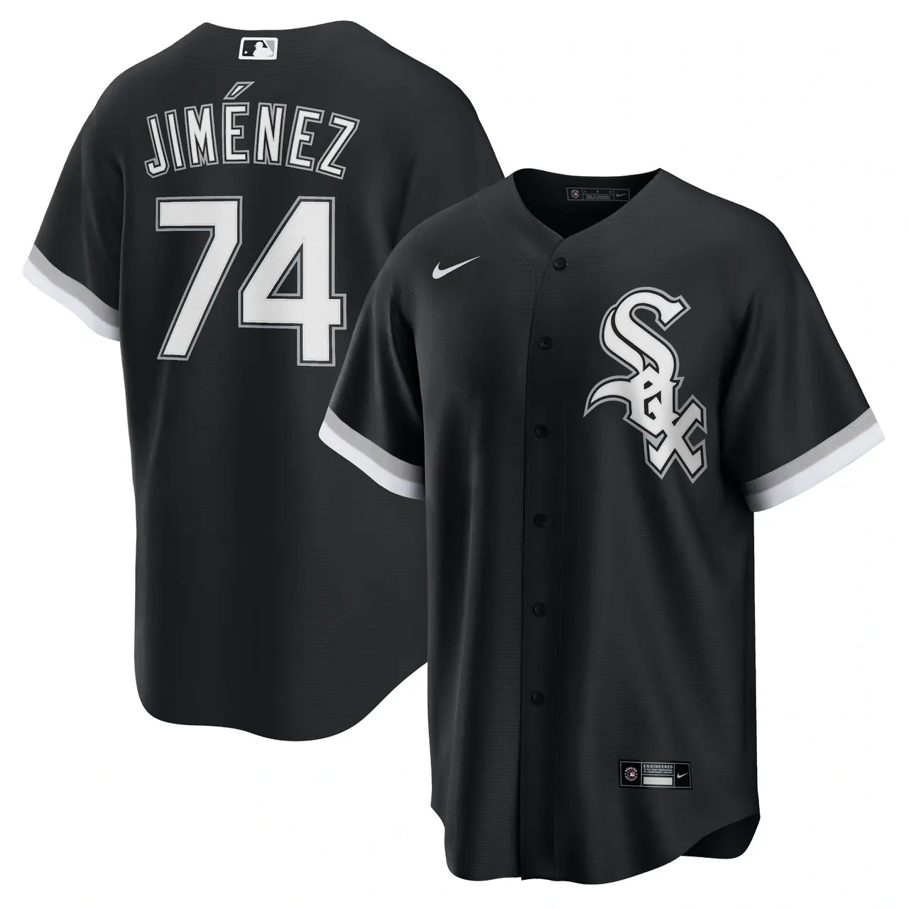 Jimenez White Sox Pinstripe Jersey nike authentic - Hình 8