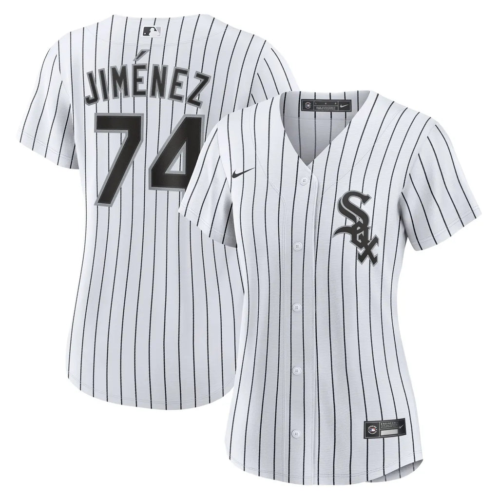 pinstripe Nike Jiménez White Sox Jersey - Hình 2