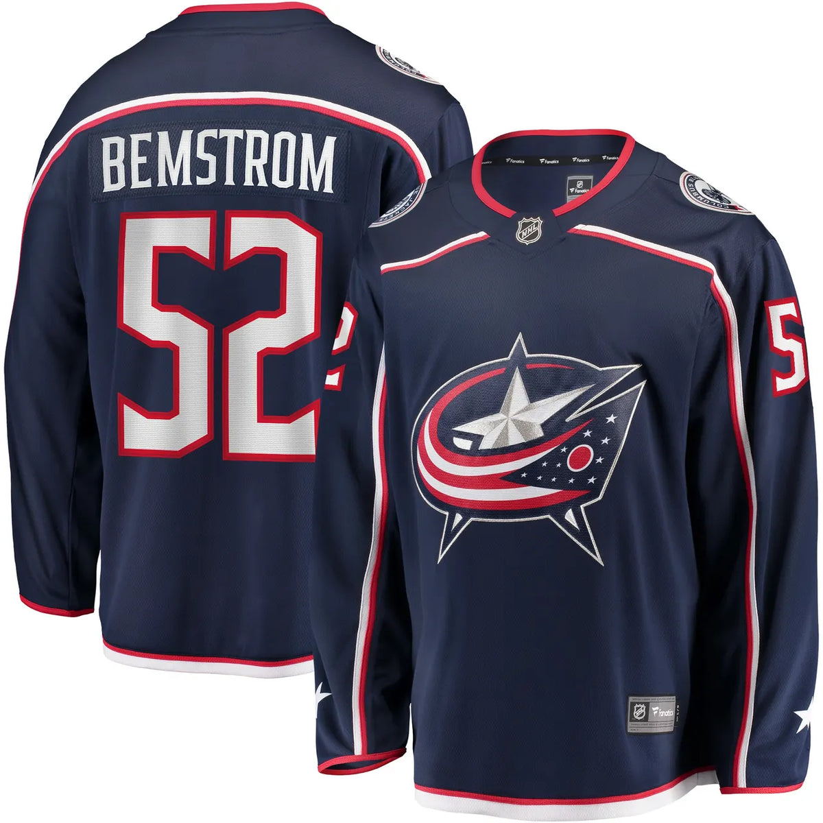 Fanatics Bemstrom Blue Jackets Jersey - Hình 2