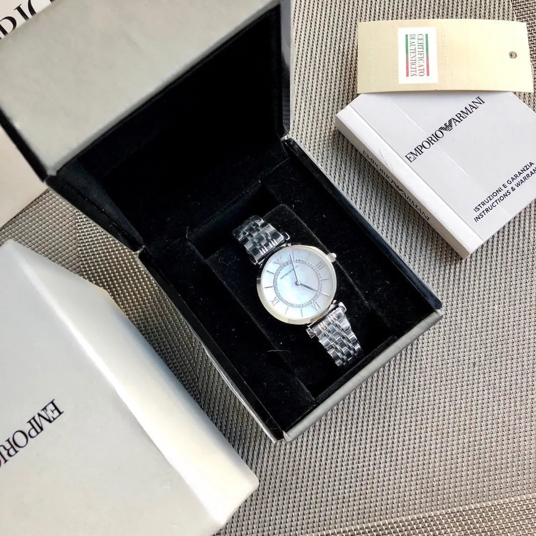 Armani Mother of Pearl Watch - Hình 3