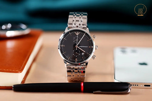 Armani Black Dial Chronograph