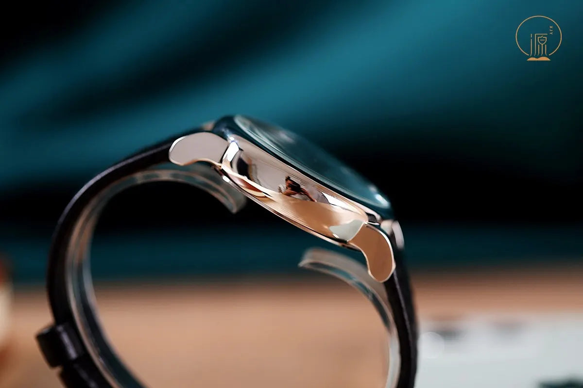 Armani Chronograph Black Leather - Hình 2