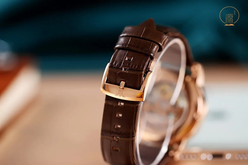 Armani Rose Gold Skeleton Watch - Hình 6