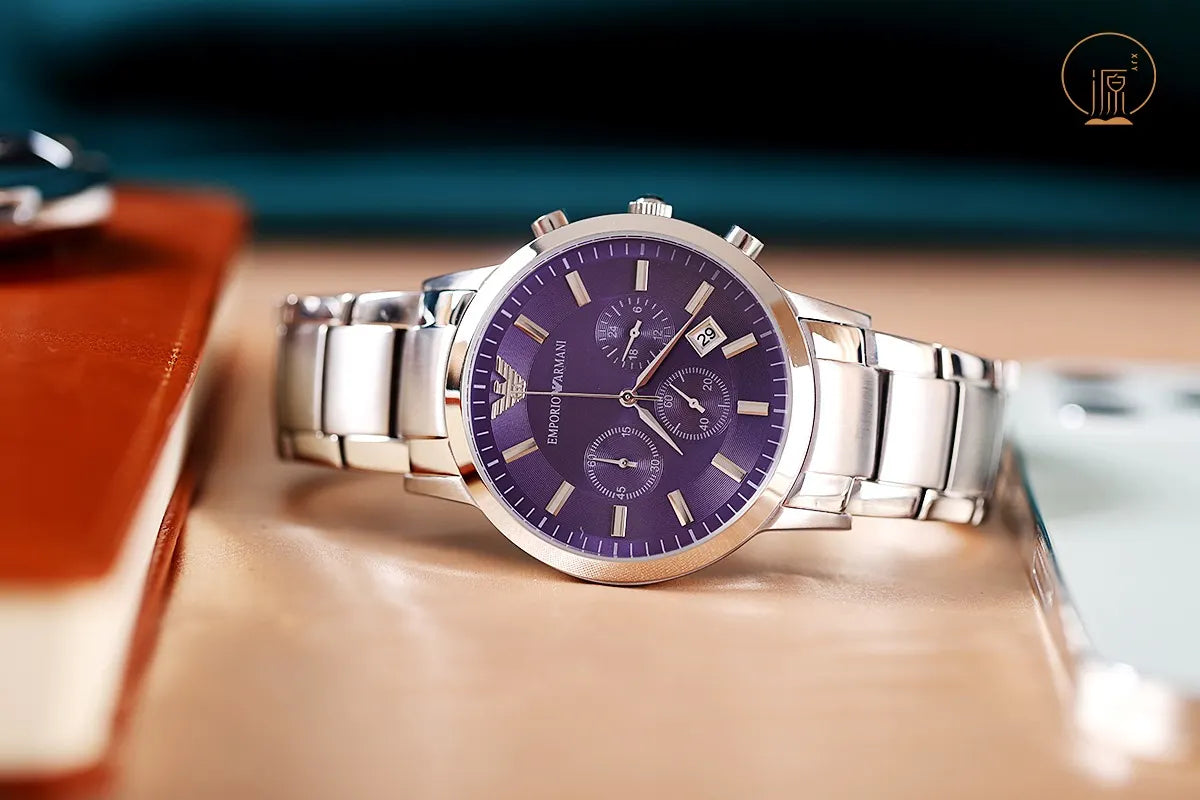 Emporio Armani Purple Dial - Hình 2