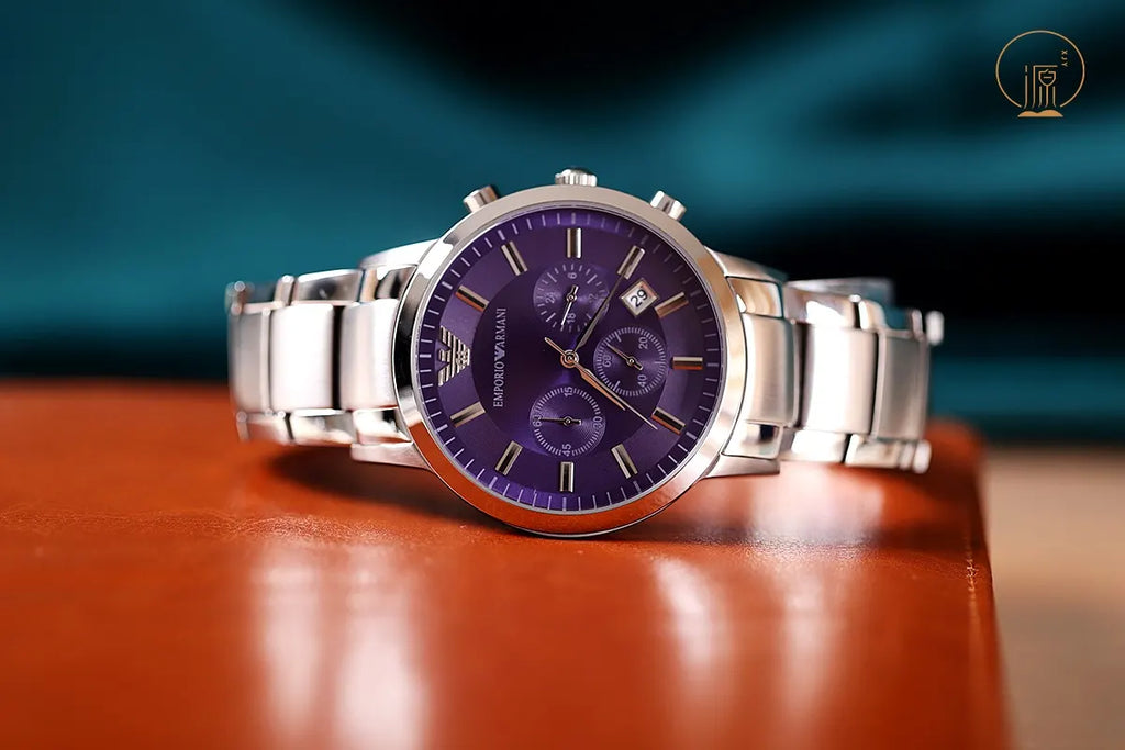 Emporio Armani Purple Dial - Hình 5