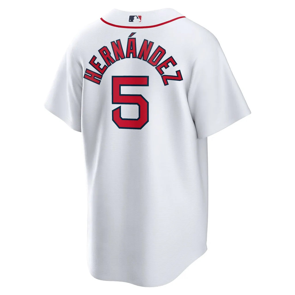 Hernández Red Sox White Jersey - Hình 4