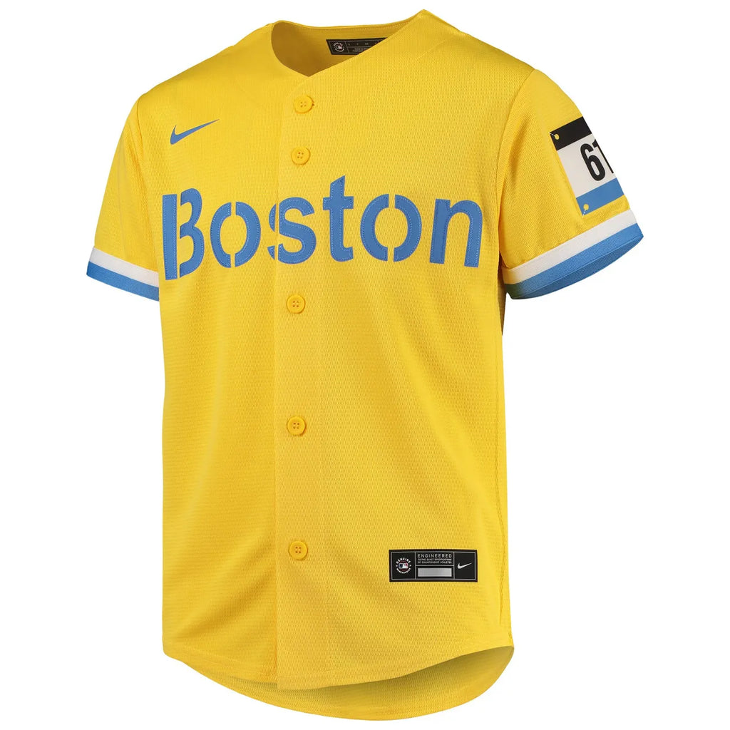 Boston Yellow Alternate Jersey - Hình 3