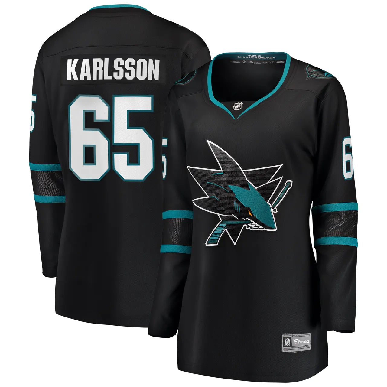 Sharks Karlsson Black Jersey - Hình 2
