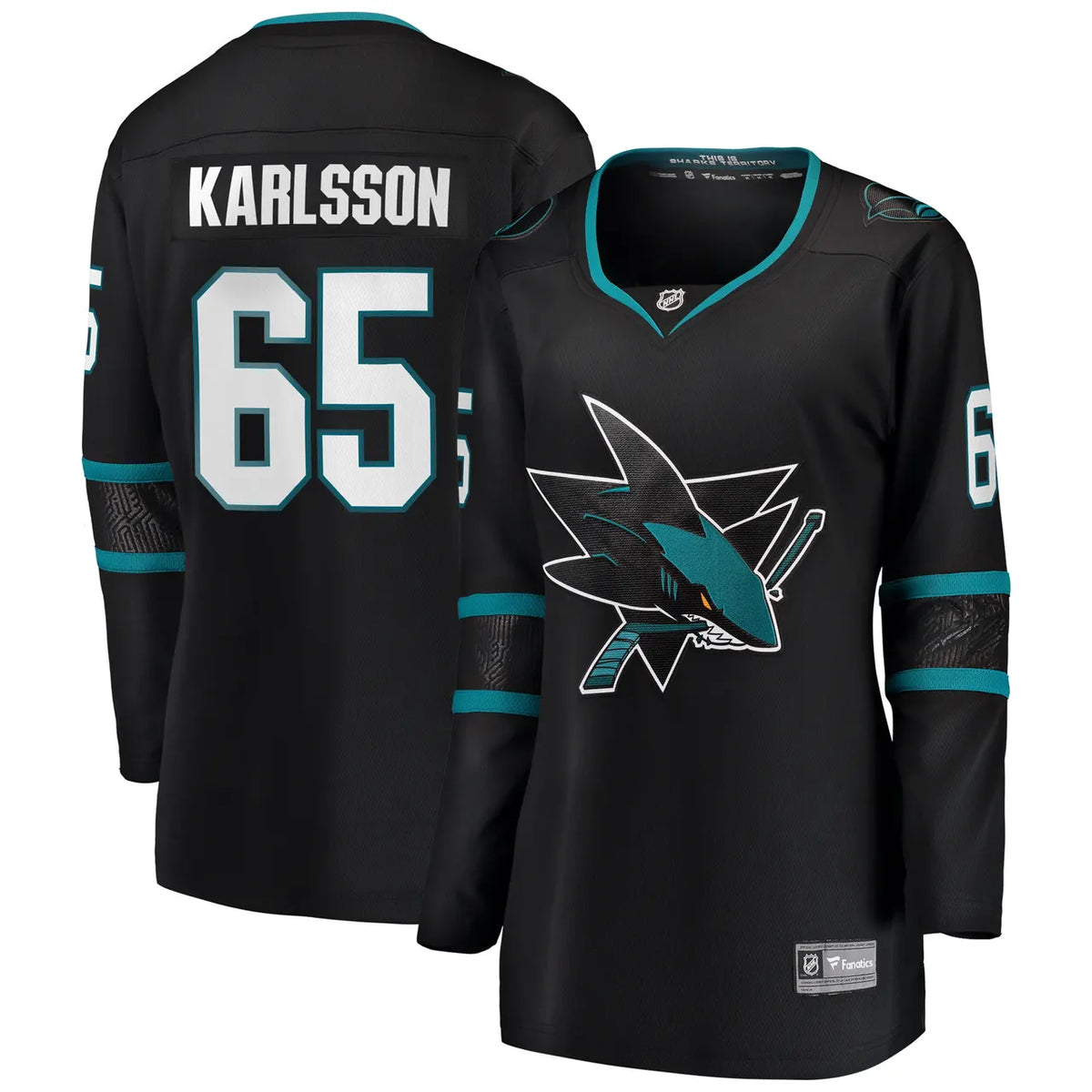 Fanatics Karlsson Sharks Jersey - Hình 5