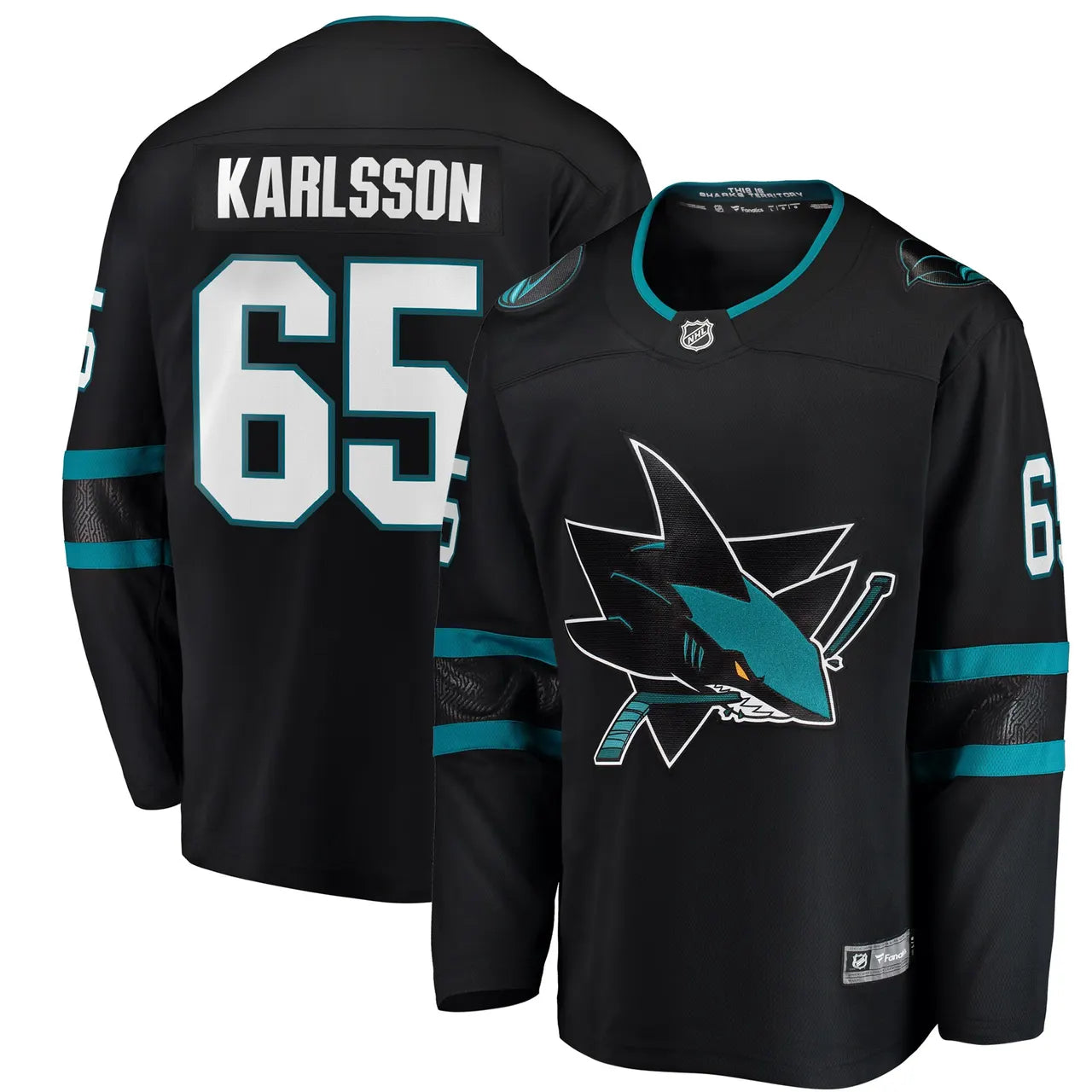 Sharks Karlsson Black Jersey - Hình 2