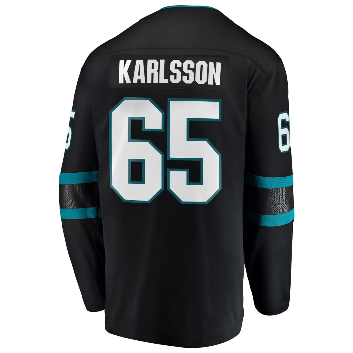Sharks Karlsson Black Jersey - Hình 4