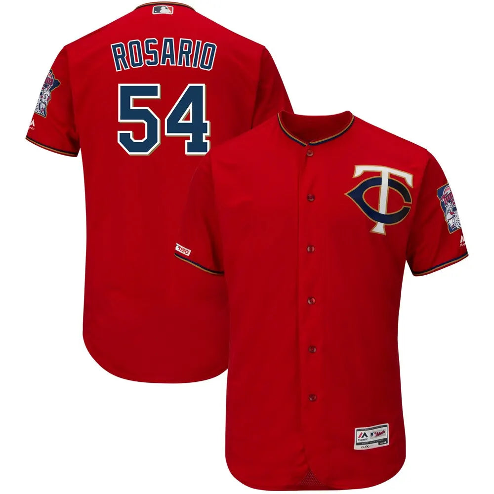 Rosario #54 Twins Red Jersey