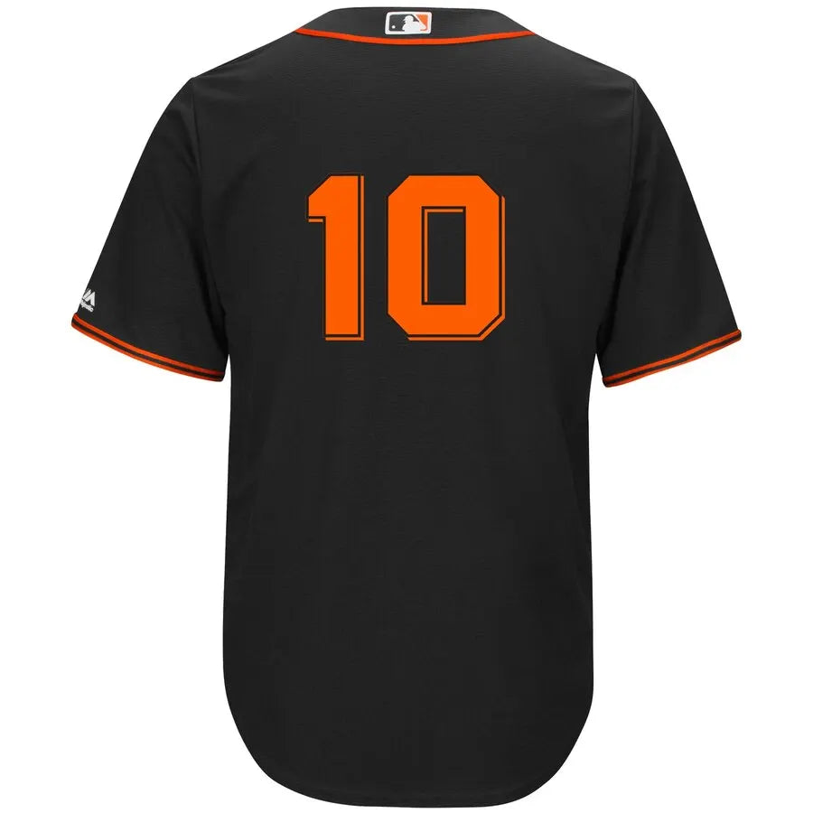 majestic trim Giants Black Orange Jersey - Hình 3