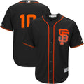 majestic trim Giants Black Orange Jersey