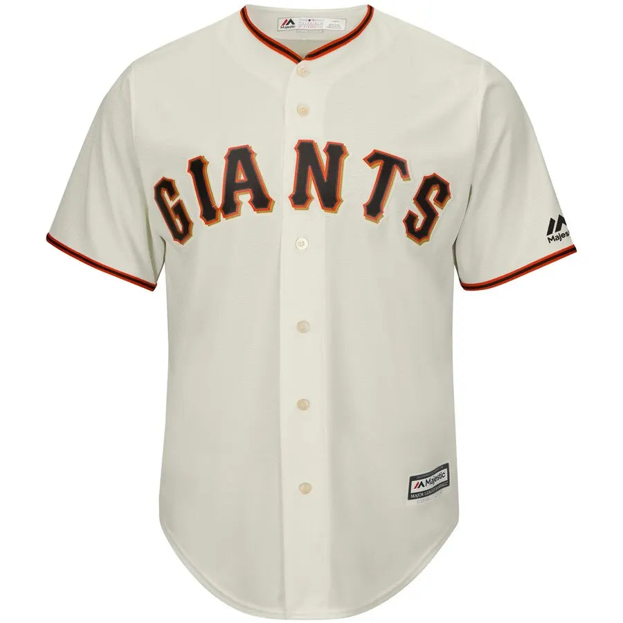 majestic Giants Cream Throwback Jersey - Hình 2