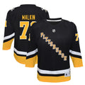 gold Malkin Penguins Black Jersey