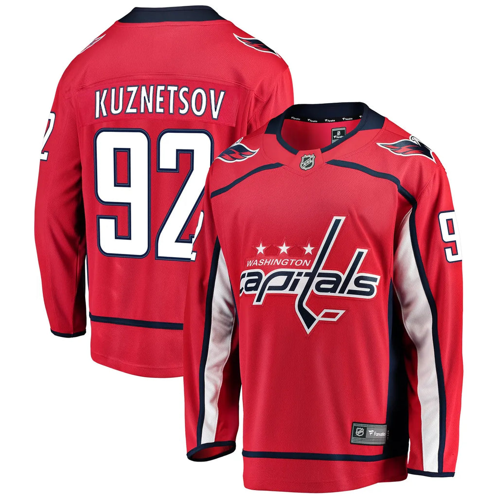 fanatics Kuznetsov Capitals Red Jersey - Hình 2