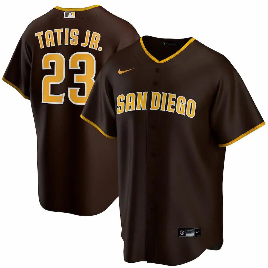 nike Padres Tatis Jr Brown Jersey
