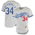 Dodgers Valenzuela Grey Jersey