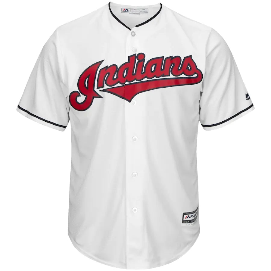 majestic Lindor Indians White Jersey