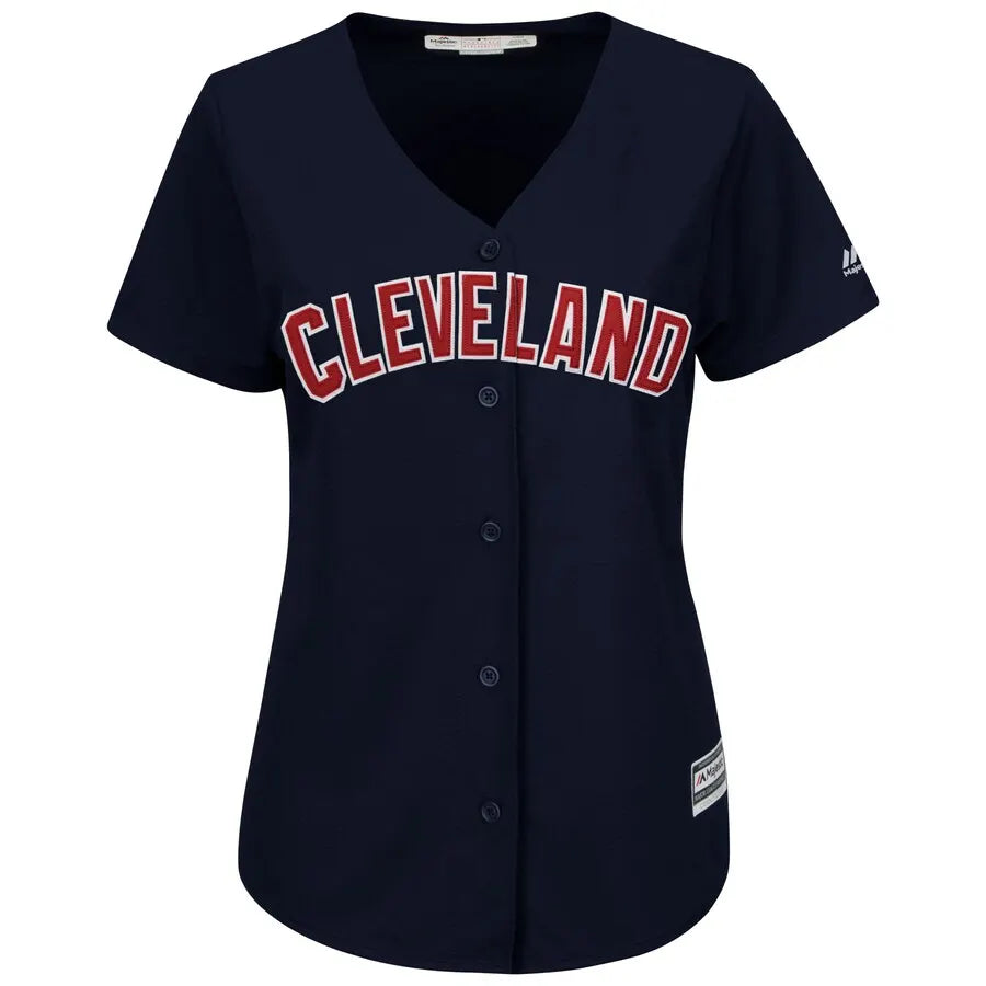 majestic Lindor Cleveland Navy Jersey - Hình 2
