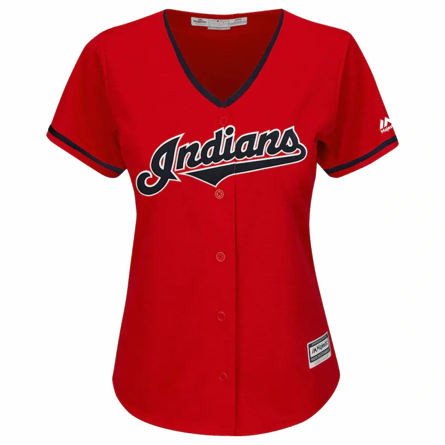 Indians Lindor Red Jersey - Hình 2