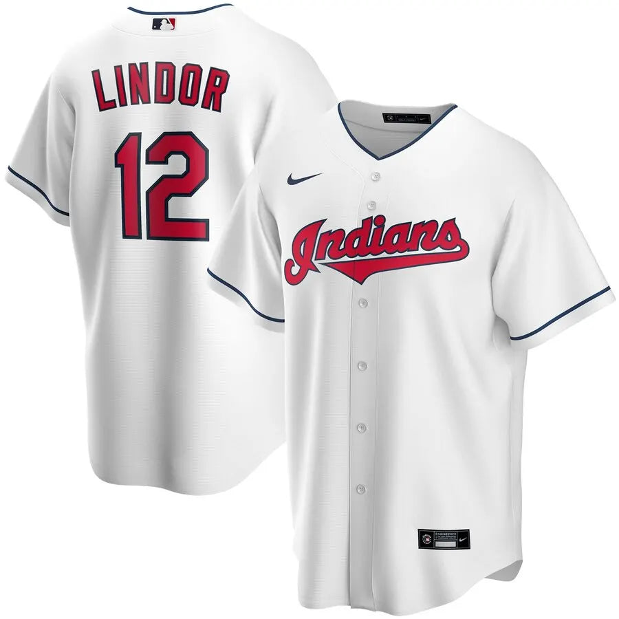 Lindor #12 Indians Jersey