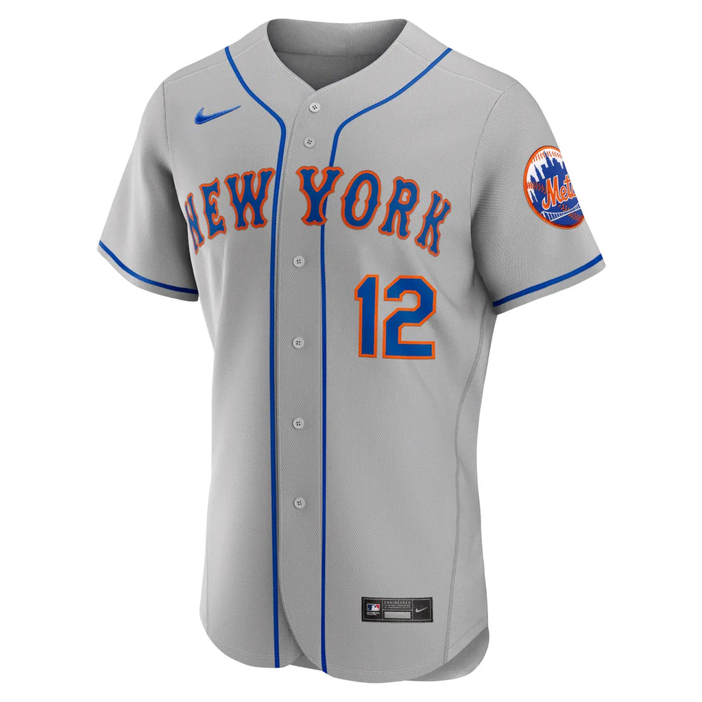 Lindor Mets Pinstripe Jersey nike authentic - Hình 6