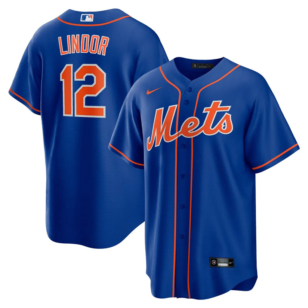 nike authentic Lindor Mets Pinstripe Jersey - Hình 5