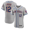 Lindor Mets Gray Jersey nike