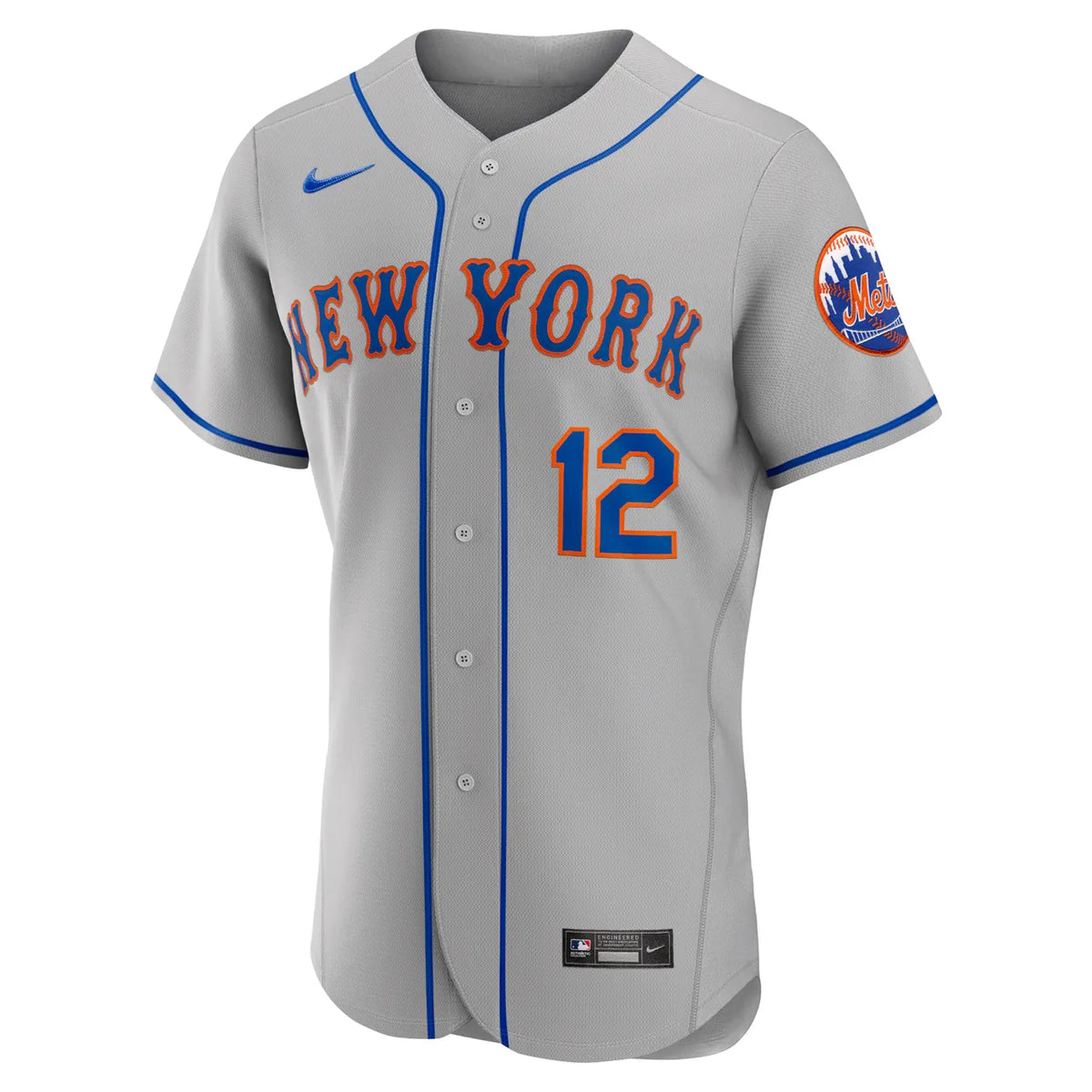 Lindor Mets Gray Jersey nike - Hình 3
