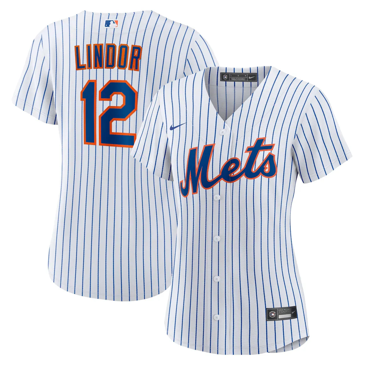 Lindor Mets Pinstripe Jersey nike
