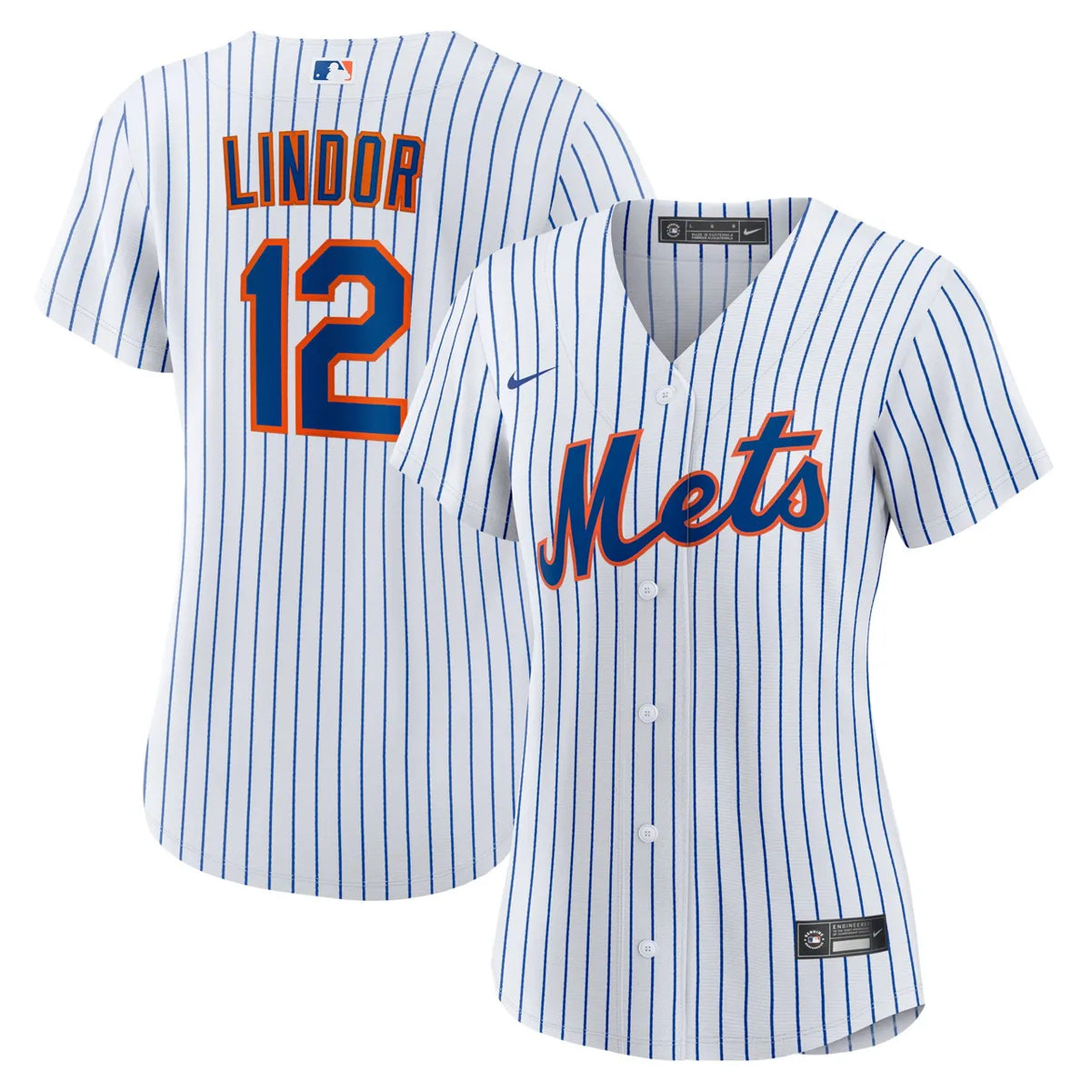 Lindor Mets Pinstripe Jersey nike - Hình 2