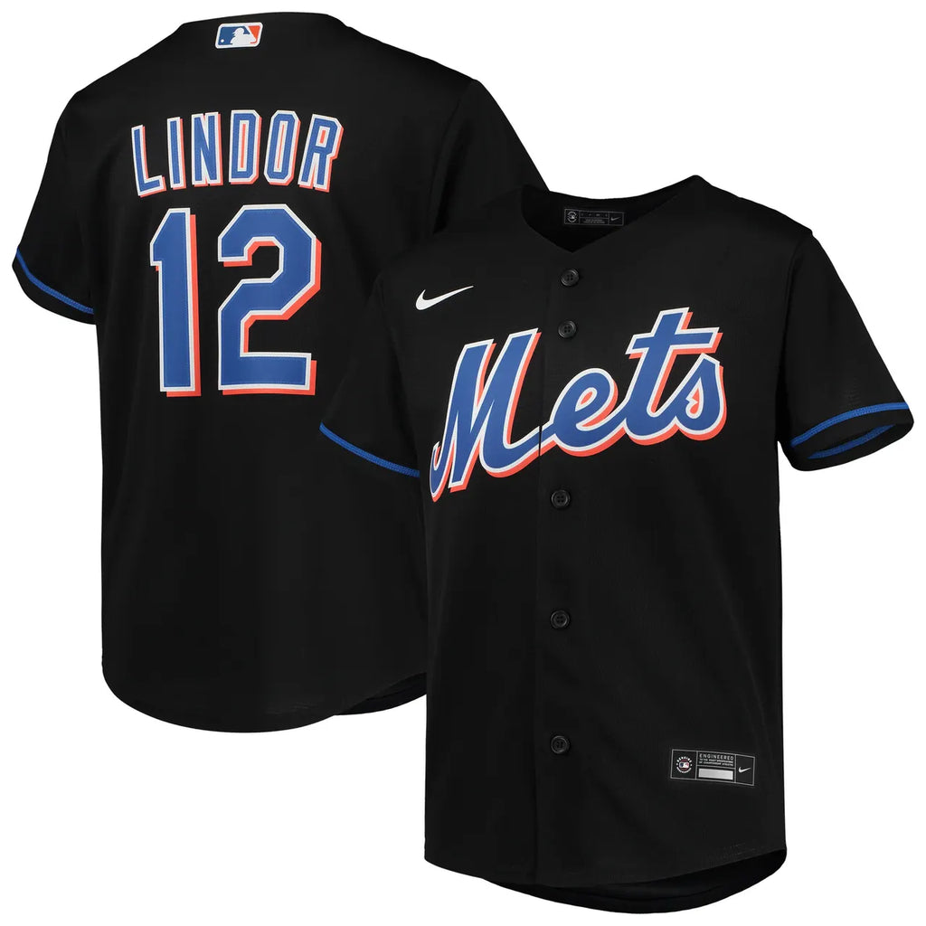 Lindor Mets Black Jersey